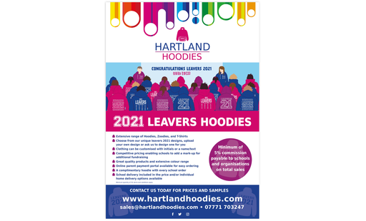 Hartland Hoodies Digital Illustration. Flyer Design. Design for Print