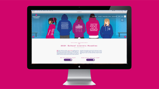 Hartland Hoodies Illustrations. Design for Online, Eastbourne Sussex