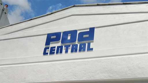 Pod Central, pod hotel, St Leonards, logo design